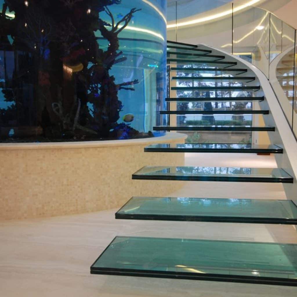 Vidro laminado para decorações