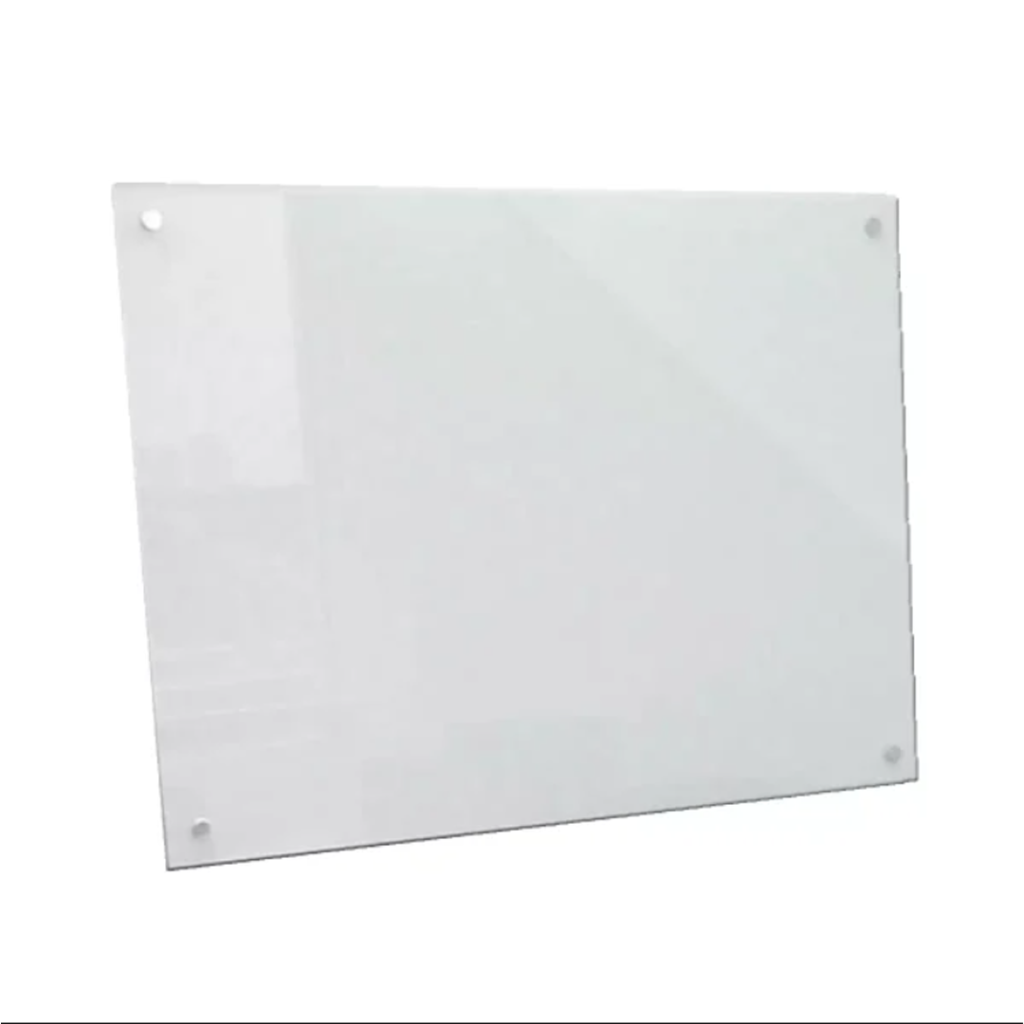 lousa de vidro branca 90x60
